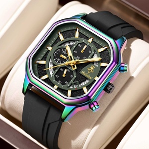 <span class=keywords><strong>Orologio</strong></span> Sportivo Multifunzione da <span class=keywords><strong>Uomo</strong></span> al Quarzo - Cinturino in Silicone e Cassa in Lega, Impermeabile, Analogico per Uso Quotidiano - Product Image 2
