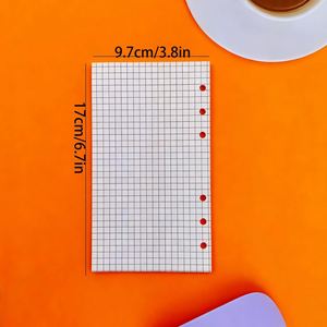 45-<b>Sheet</b> 6-Hole Loose-Leaf Hardcover Notebook Refills Set (Lined/Blank/Grid/Memo) <b>Silk</b> Screen Printed Premium Paper - Product Image 5