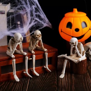 Ensemble de figurines squelettes en résine pour Halloween, décoration intérieure, accessoires cadeaux - Product Image 2