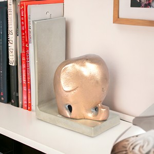 Sujetalibros con forma de elefante de aluminio y metal de alta calidad personalizado soporte decorativo para libros para el hogar y la Oficina - Product Image 6