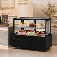 Vitrine à gâteaux en verre transparent (style japonais à 2 étages)