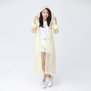 Impermeable para senderismo al aire libre, Poncho de ciclismo grueso para adultos, impermeable de <span class=keywords><strong>lunares</strong></span> transparente portátil EVA, chaqueta de lluvia larga para <span class=keywords><strong>mujer</strong></span> - Product Image 6