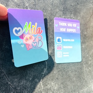 Pins de Esmalte Metálico con Forma de Esquina Redondeada, Logotipo Personalizado Impreso, Tarjetas de Agradecimiento con Lámina Láser para Compras - Product Image 5