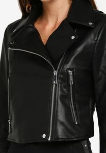 Bomber in pelle motociclista da <span class=keywords><strong>donna</strong></span> di nuovo stile - Product Image 3