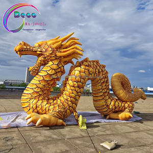 โฆษณาที่กําหนดเองพองการผลิตเหตุการณ์สัตว์สไตล์จีนพองมังกรทอง - Product Image 2