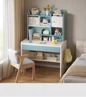 Ensemble de bureau informatique en bois simple avec armoire de rangement pour chambre d'enfant et chaise d'étude pour étudiant – Offre spéciale