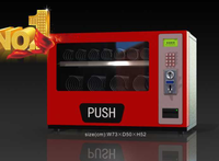Mini distributeur automatique de boissons en boîte à 2 couches pour hôtels Distributeur automatique de bureau avec fonction de tissu SDK inclus