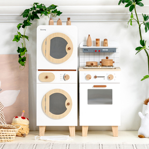 Creative Wooden Kitchen Play Set Montessori Cooking <b>Tools</b> Safe Pretend Play Educational <b>Toy</b> for Early Childhood Role-Playing - Product Image 4