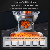 Mond.uk M1 300kg/uur Commerciële Elektrische Groenten- en Fruit snijmachine voor Kantines en Restaurants