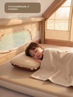 Oreiller de camping auto-gonflant portable, doux et confortable, pour la randonnée, le camping, les pique-niques et les voyages en voiture