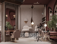 Comptoir de présentation de salon robuste et durable Retron avec éclairage LED, design personnalisable avec dessus en pierre, écologique, étanche, couleur personnalisée