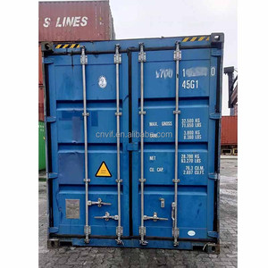Used 20ft Dry Shipping <b>Container</b> Blue 2.697 CU.FT. Cargo Worthy SOC Ready for USA Canada Europe - Product Image 1
