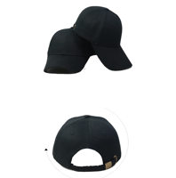 Sombrero negro con logotipo personalizado, sombrero negro, gorra construida de algodón 100%, gorra de béisbol con parte superior redonda