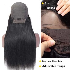 Perruque Lace Closure Wig 100% naturelle brésilienne — unice, perruque à Wave lisse, cheveux humains vierges crus, cuticules, sans traitement, nouvelle collection - Product Image 2