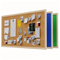 Tableau d'affichage mural rectangulaire en liège avec cadre en bois, style moderne et minimaliste, pour mémos et photos, personnalisable en usine
