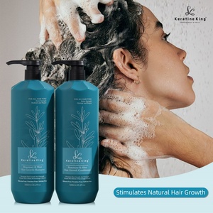 Masque capillaire fortifiant bio à la menthe et au romarin, enrichi en biotine, 1000g, favorisant la croissance des cheveux - Product Image 3