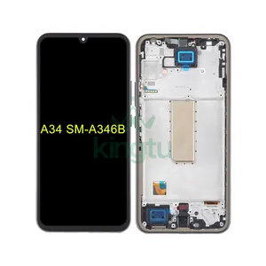 Montagem do digitalizador do tela táctil do LCD do telefone celular de substituição para o tela de Pantalla Samsung Galaxy A34 SM-A346B