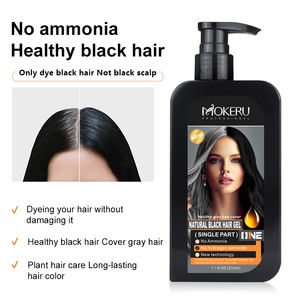 Crema Colorante Permanente Naturale Nera Senza Ammoniaca 210ml, Non Allergenica, Copre <span class=keywords><strong>Capelli</strong></span> <span class=keywords><strong>Bianchi</strong></span> e Grigi - Product Image 3