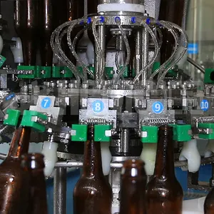 Içecek doldurma makinesi alkollü içecek bira şişe dolum makinesi/su otomatik sıvı şişeleme makinesi hattı
