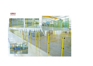 Valla de seguridad para máquina <span class=keywords><strong>METALTEC</strong></span>, valla con cable de metal de acero de alta calidad, robot de seguridad, cercado sin marco, montaje rápido de 6 'de altura - Product Image 5