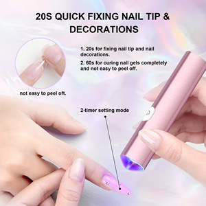 Secador de Uñas UV Portátil Mini con Soporte Magnético, Tecnología Recargable para Uso Doméstico, Precio al por Mayor - Product Image 3