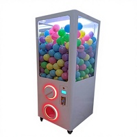 Mesin Cakar Koin Komersial, Mesin Penjual Hadiah Arcade dengan Kontrol Joystick Lampu LED untuk Pusat Perbelanjaan