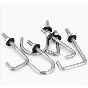 สลักเกลียวตะขอ L & <span class=keywords><strong>J</strong></span> เหล็กสเตนเลส18-8 A2-70 316 316L M16 M10 M8 - Product Image 2