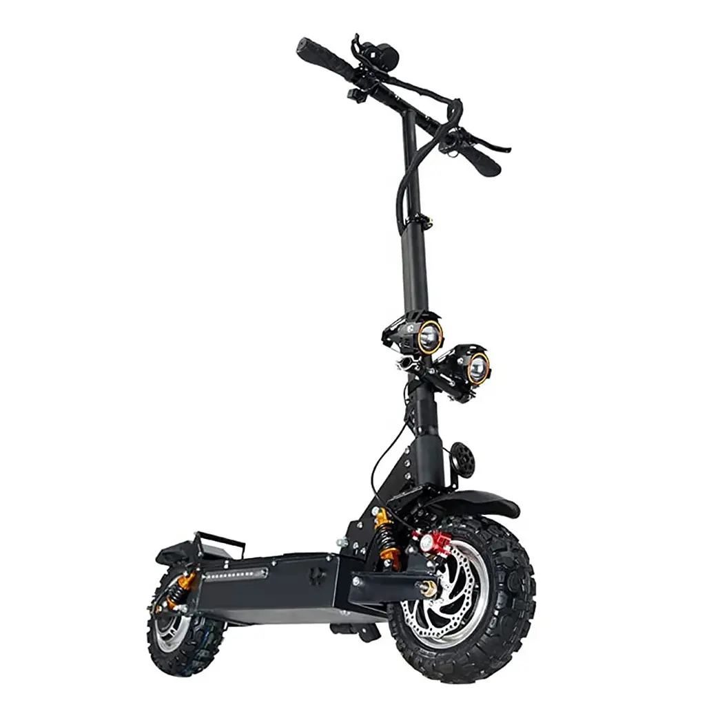 11 Polegada Roda Escooter 65 km/h Trottinette Electrique Motor Duplo E Patinete Electrico 60V 3200W Scooter Elétrico Rápido