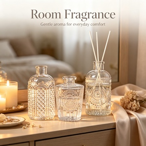 Botellas de Vidrio Transparente Disponibles en Varios Tamaños, Tapas Herméticas a Prueba de Fugas, Ecológicas para Aromaterapia, <span class=keywords><strong>Perfume</strong></span> y Mini Botellas de Vino - Product Image 5