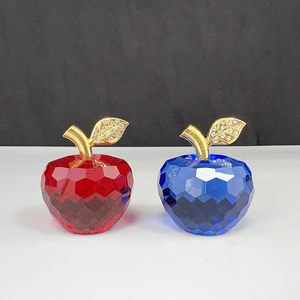 Tinh thể thủy tinh Apple paperweight sưu tập bức tượng nhỏ MH-H0147 - Product Image 5