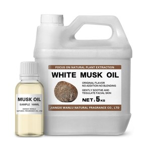 Huile parfumée Musc Blanc 100% Pure Pressée à Froid Qualité Supérieure Sûre pour la Peau <span class=keywords><strong>Non</strong></span> <span class=keywords><strong>Toxique</strong></span> Très Parfumée pour la Fabrication de Savons et de Parfums en Gros - Product Image 1