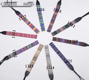 Accept Custom Vintage Print Soft Colorful Single Loop Nylon Camera Neck Shoulder Belt Strap For Nikon/Canon/Sony DSLR Camera