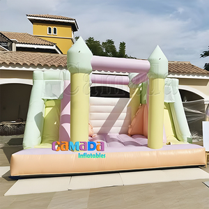 Nuova <span class=keywords><strong>casa</strong></span> gonfiabile di rimbalzo per interni/esterni blu chiaro di tendenza per ragazze principessa partito <span class=keywords><strong>arco</strong></span> Design castello gonfiabile a noleggio - Product Image 6