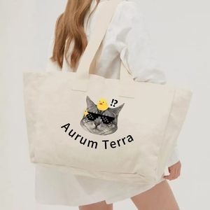 Bolsa de Compras Reutilizable con Logotipo Personalizado, Diseño Sólido, Temporada de Primavera, para Supermercado, de Lona, Algodón y Poliéster, a la Moda - Product Image 3
