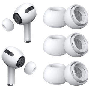 3 ensembles d'embouts d'oreille en silicone 1:1 Remplacement Air <span class=keywords><strong>Pro</strong></span> avec <span class=keywords><strong>boîte</strong></span> de rangement portable, trou de réduction du bruit avec, écran de protection contre la poussière intégré - Product Image 3