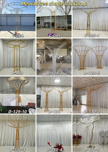 Nouveautés SMOOTH : Arche en métal doré de luxe, décoration de scène pour événements, mariages et fêtes, <span class=keywords><strong>arbre</strong></span> en fer pour <span class=keywords><strong>mariage</strong></span> - Product Image 4