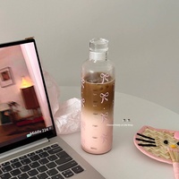 Nouvelle Tasse à Eau Portable Anti-Chute de Style Japonais Minimaliste et Simple, Résistante aux Hautes Températures, Haut de Gamme pour Fille