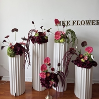 Décoration d'Hydrangea Vert pour Événement Révélation de Sexe Fleur Artificielle Calla Lily Centre de Table Mariage Décoration de Table