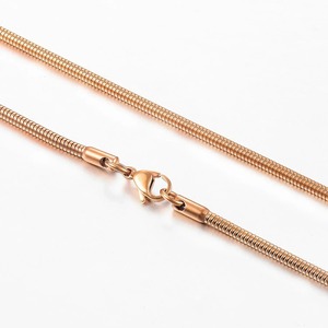 Collier en Chaîne Serpent en Acier Inoxydable, Design Minimaliste, Plaqué Or, Unisexe, Bijou à Porter au Quotidien, Cadeau - Product Image 5