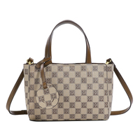 Sac fourre-tout pour femme en cuir PU haut de gamme, style vintage tendance, avec fermeture éclair, design portable antivol, doublure en polyester