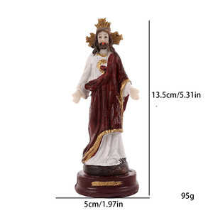 Estatuas Católicas de Resina de 13 cm, Jesús, Nuestra Señora de Lourdes, Decoración para el Hogar RLD1040, Estatuas Católicas RLD1040 - Product Image 4