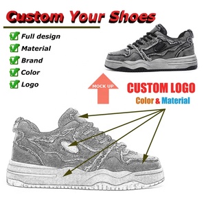 Zapatos de Diseñador para Hombre 2025, Zapatillas de Mezclilla Personalizadas con Detalles Desgastados, Modernas, Cómodas, Transpirables, para Patinar y Caminar - Product Image 2