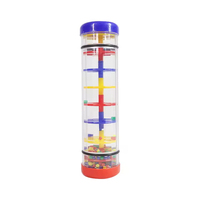 YONGXIN Musical Instruments Rainbow Rainmaker Rattle Toy Plastic Rain Drum Musical Instrument Toy