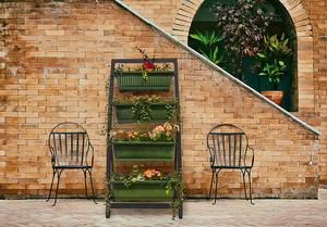 Cama de jardín elevada de 6 pies para exteriores, jardinera Vertical de 4 niveles para patio trasero, Independiente - Product Image 6
