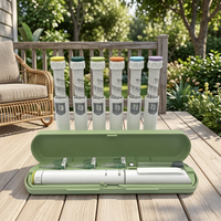 Stylo d'injection jetable ergonomique à pression par le pouce, applicateur quantitatif manuel avec capuchon de protection séparable
