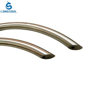 China Made Arc Curved Solid Stainless Steel Drawer Pull Modern Small Furniture Cambered Bridge Shape Cabinet <strong>Door</strong> Handle - Product Image 5