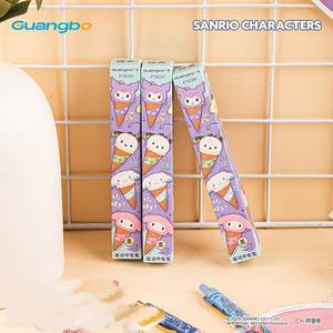 Set alat tulis kreatif estetika tinggi, pena menulis, tanpa sumbat, Gel halus, pena menulis, kartun keluarga, murid - Product Image 6