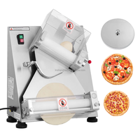 Laminoir à pâte à pizza automatique et machine à pâtes électrique professionnelle, épaisseur réglable, pour boulangerie, avec couvercle de pressage de pâte
