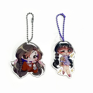 Creative Acrylic Keychain Custom Plastic Keychain Free Accessories Acrylic Charm Transparent Transparent Blank