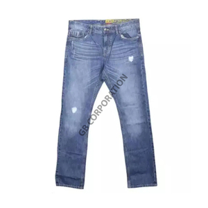 Pantalones Vaqueros Clásicos Rectos para Hombre, Personalizados OEM, Azul Oscuro, Resistentes al Agua y al Viento, Casuales, Lavados, para Invierno/Primavera - Product Image 1